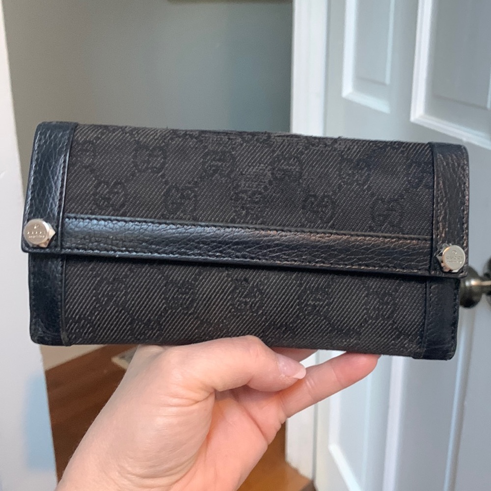 Authentic Gucci long wallet used